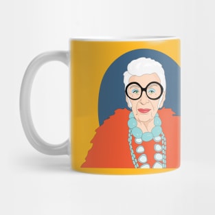 iris apfel portait Mug